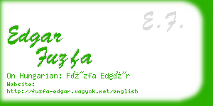 edgar fuzfa business card